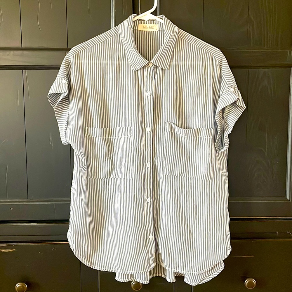 Bella Dahl (S) button up/ swim suit cover up